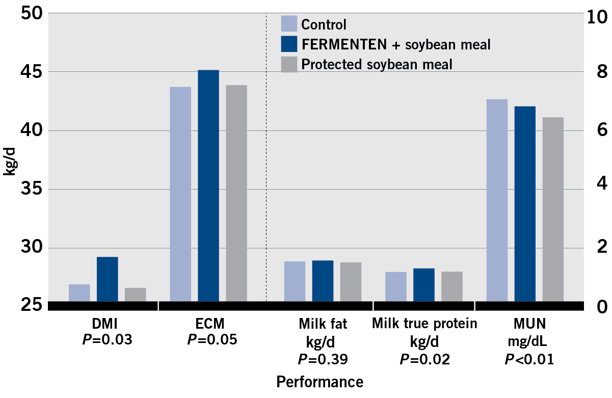 Performance Results of Cows fed FERMENTEN